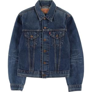 古着 00年代 リーバイス Levi's 70590 04 ユーロモデル デニムジャケット Gジャン レディースS /eaa447233｜jamtrading1