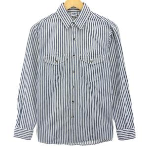 古着 オシュコシュ Osh kosh 長袖 コットンストライプシャツ USA製 メンズM /eaa447494｜jamtrading1