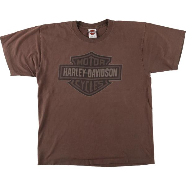 古着 00年代 ハーレーダビッドソン Harley-Davidson 鷲柄 イーグル柄 モーターサイ...