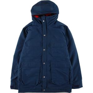 EDDIE BAUER◇80S/黒タグ/ネルライニング/マウンテンパーカ/L/--/NVY