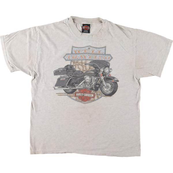 古着 90年代 ハーレーダビッドソン Harley-Davidson モーターサイクル バイクTシャ...