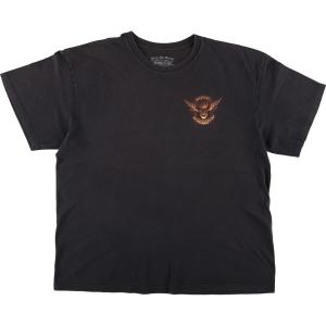 古着 Black Ink Design ドクロ柄 スカル柄 プリントTシャツ メンズXL /eaa451214｜jamtrading1