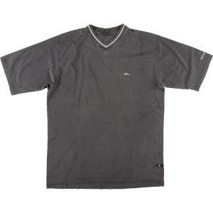 古着 00年代 QUIKSILVER Vネック サーフ スケートTシャツ メンズXL /eaa452828｜jamtrading1