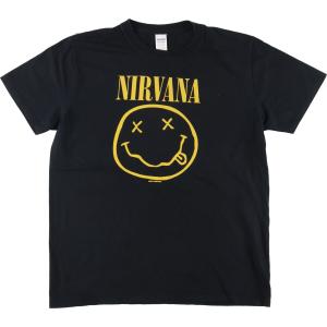 古着 ギルダン GILDAN NIRVANA ニルヴァ―ナ バンドTシャツ バンT メンズL /eaa452886｜jamtrading1