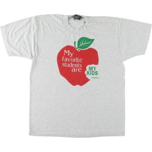 古着 90年代 フルーツオブザルーム FRUIT OF THE LOOM リンゴ柄 プリントTシャツ USA製 メンズL ヴィンテージ /eaa453255｜jamtrading1