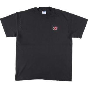 古着 90年代 ヘインズ Hanes BEEFY-T 刺繍Tシャツ USA製 メンズL ヴィンテージ /eaa453277｜jamtrading1