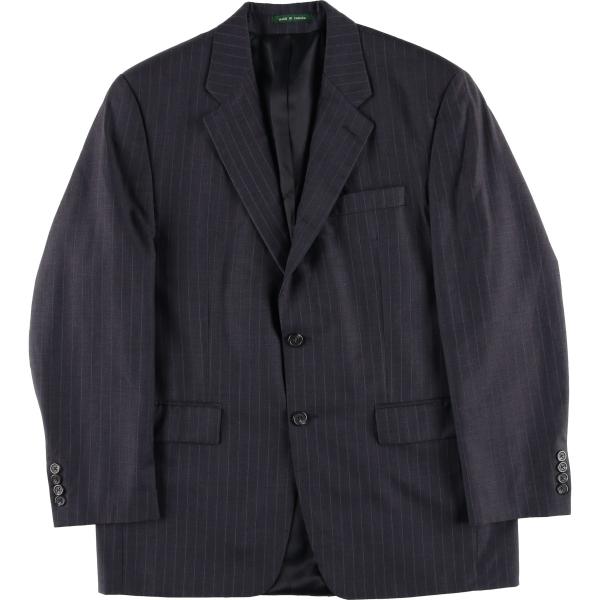 古着 ラルフローレン Ralph Lauren LAUREN ローレン ストライプ柄 ウールテーラー...