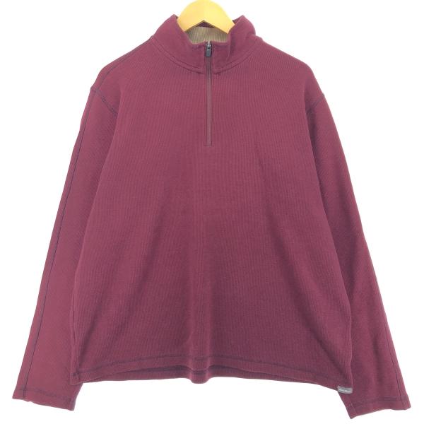 古着 エディーバウアー Eddie Bauer コットンニットハーフジップセーター メンズXL相当 ...