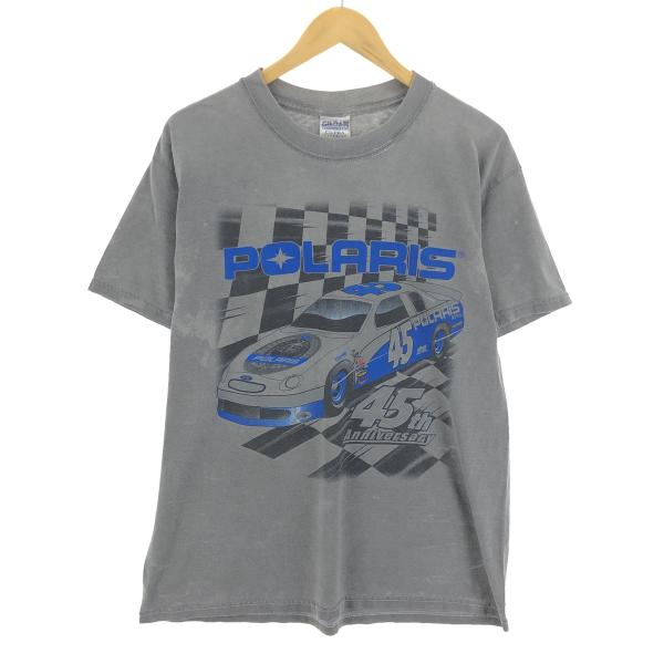 古着 JAMリメイク ギルダン GILDAN POLARIS 墨染めTシャツ モーターサイクル バイ...