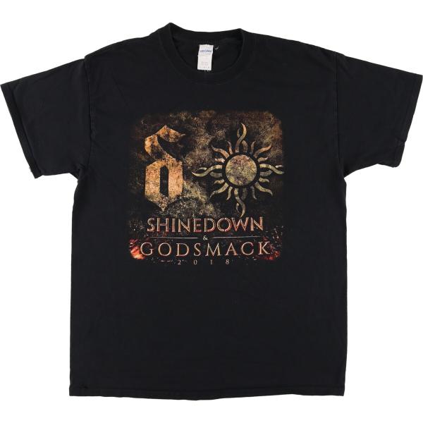 古着 ギルダン GILDAN SHINEDOWN &amp; GODMACK シャインダウン ゴッドスマック...