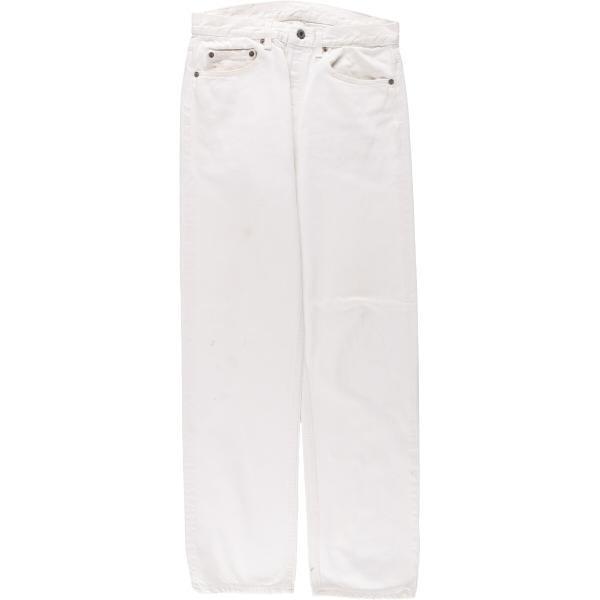 古着 90年代 リーバイス Levi&apos;s ホワイトデニム ストレートデニムパンツ USA製 メンズw...