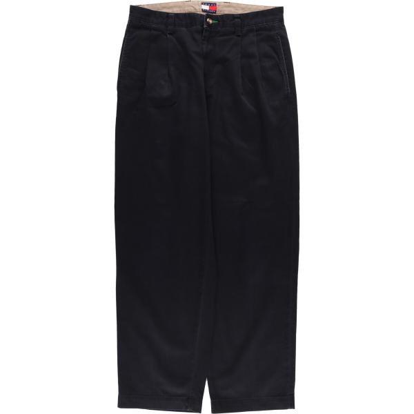 古着 90年代~ トミーヒルフィガー TOMMY HILFIGER ツータック チノパンツ メンズw...