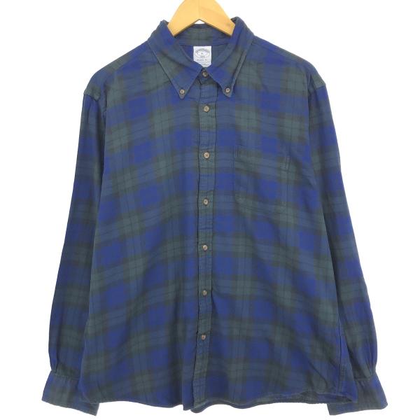 古着 ブルックスブラザーズ Brooks Brothers 1818 長袖 ボタンダウン ライトネル...