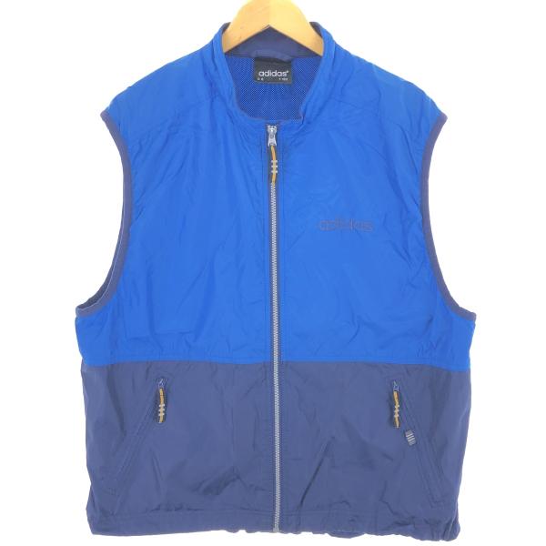 古着 90年代 アディダス adidas ウォームアップベスト メンズM相当 ヴィンテージ /eaa...