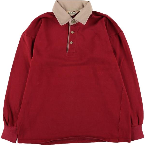 古着 80年代 エルエルビーン L.L.Bean 長袖 ポロシャツ メンズS相当 ヴィンテージ /e...