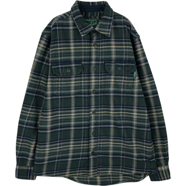 古着 ウールリッチ WOOLRICH 長袖 ヘビーネルチェックシャツ メンズS相当 /eaa4778...