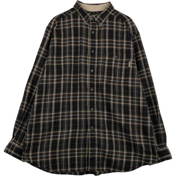 古着 ウールリッチ WOOLRICH 長袖 ボタンダウン ライトネルチェックシャツ メンズXL相当 ...