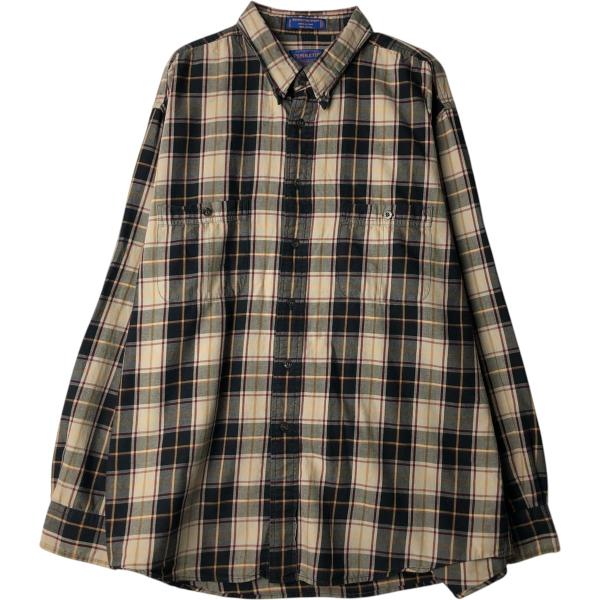 古着 ペンドルトン PENDLETON 長袖 ボタンダウン ライトネルチェックシャツ メンズXL相当...