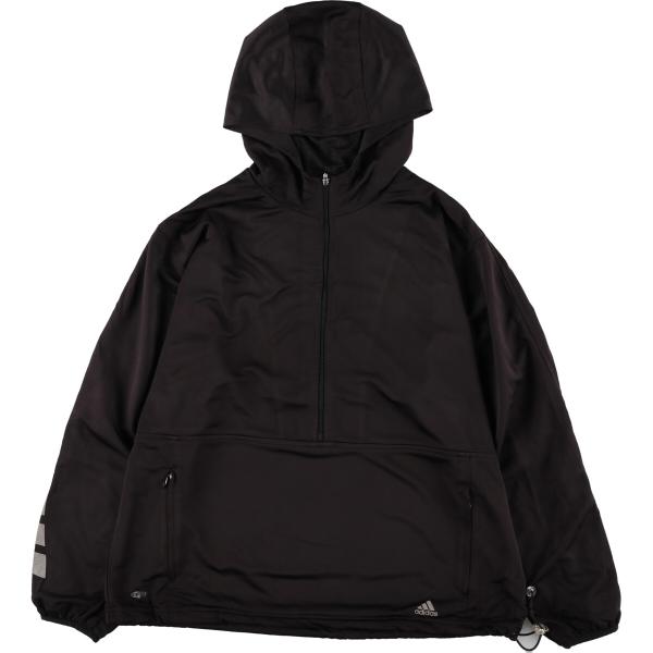 古着 00年代 アディダス adidas ハーフジップ ナイロンプルオーバーパーカー メンズXL相当...