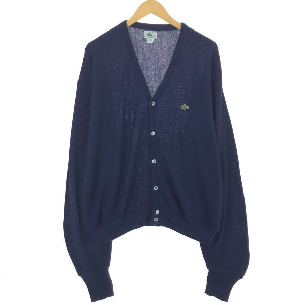 古着 80~90年代 ラコステ LACOSTE IZOD アクリルニットカーディガン USA製 メン...