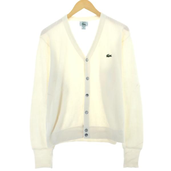 古着 80~90年代 ラコステ LACOSTE IZOD アクリルニットカーディガン USA製 メン...