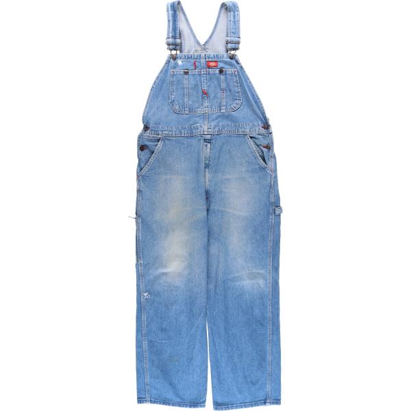 古着 ディッキーズ Dickies デニムオーバーオール メンズw36相当 /eaa478569 【...