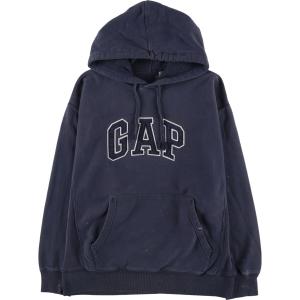 GAP 「GAP」 ジップアップパーカー X-LARGE ネイビー メンズ