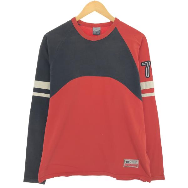 古着 00年代 ナイキ NIKE ツートン ロングTシャツ ロンT メンズM相当 /eaa48109...