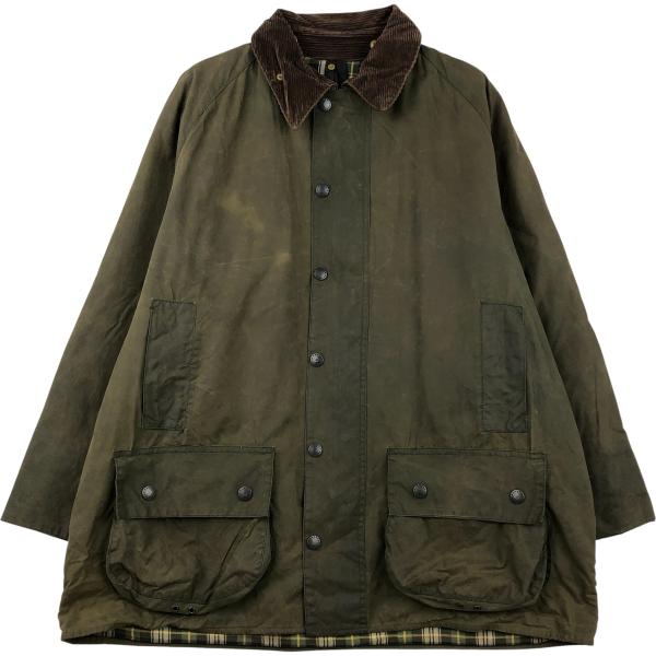 古着 90年代 バブアー BEAUFORT ビューフォート 旧3ワラント オイルド ハンティングジャ...
