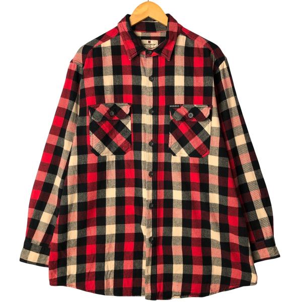古着 ウールリッチ WOOLRICH 長袖 ヘビーネルチェックシャツ メンズL相当 /eaa4821...