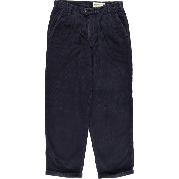 古着 エディーバウアー Eddie Bauer 太畝 ツータック コーデュロイパンツ メンズw34相...