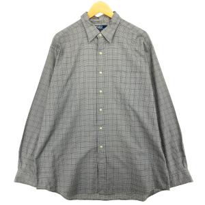 古着 ランズエンド LANDS' END 長袖 ボタンダウンチェックシャツ メンズM相当 /eaa512856 古着 ランズエンド LANDS' END 長袖 ボタンダウンチェックシャツ