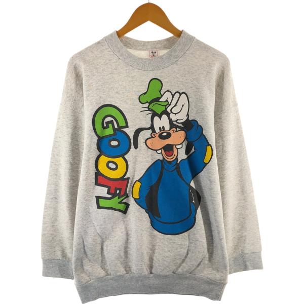 古着 Disney キャラクタースウェットシャツ トレーナー USA製 メンズL相当 /eaa492...