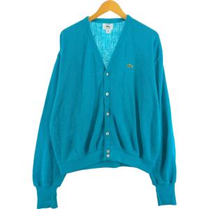 LACOSTE 古着 70年代 ラコステ IZOD アクリルニットカーディガン