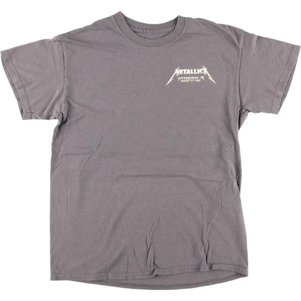 古着 Metallica メタリカ ドクロ柄 スカル柄 バンドTシャツ バンT メンズM相当 /ea...