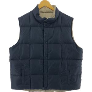 ランズエンド LANDS' END 90S 00S ダウンベスト 黒 ブラック M 38-40