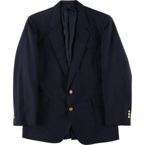 古着 00年代 ランズエンド LANDS' END 紺ブレザー テーラード