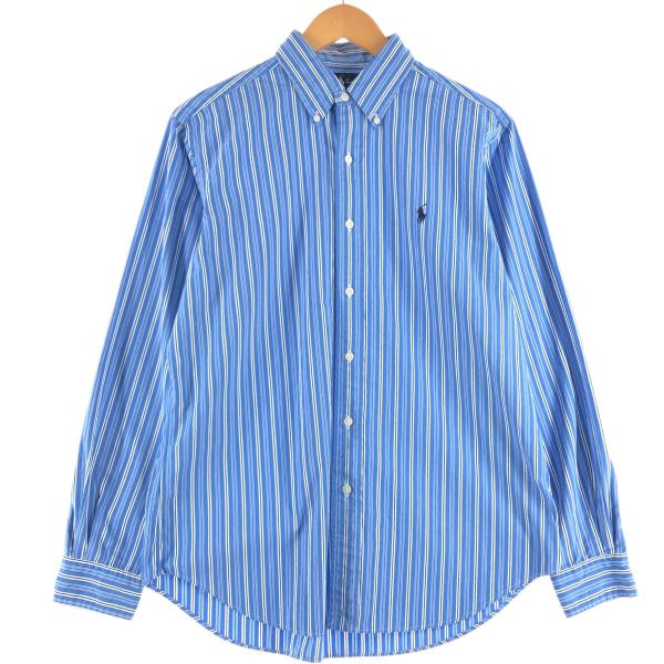 古着 ラルフローレン Ralph Lauren CLASSIC FIT 長袖 ボタンダウンストライプ...