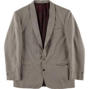 【美品】ポロラルフローレン　テーラードジャケット　千鳥格子　シルク混　チェック 古着 ラルフローレン Ralph Lauren 千鳥格子柄 シルクテーラード