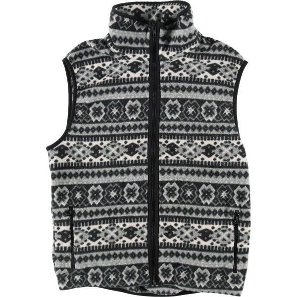 古着 80~90年代 エルエルビーン L.L.Bean 総柄 フリースベスト レディースM相当 ヴィ...