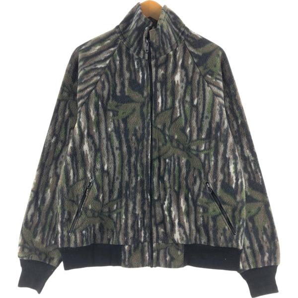 古着 80~90年代 モールデン MALDEN 迷彩柄 フリースジャケット メンズL相当 ヴィンテー...