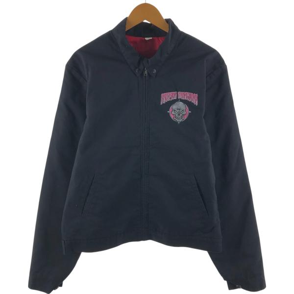 古着 PRECISION FRAMEWORX ドクロ柄 スカル柄 レーシングジャケット レディースX...