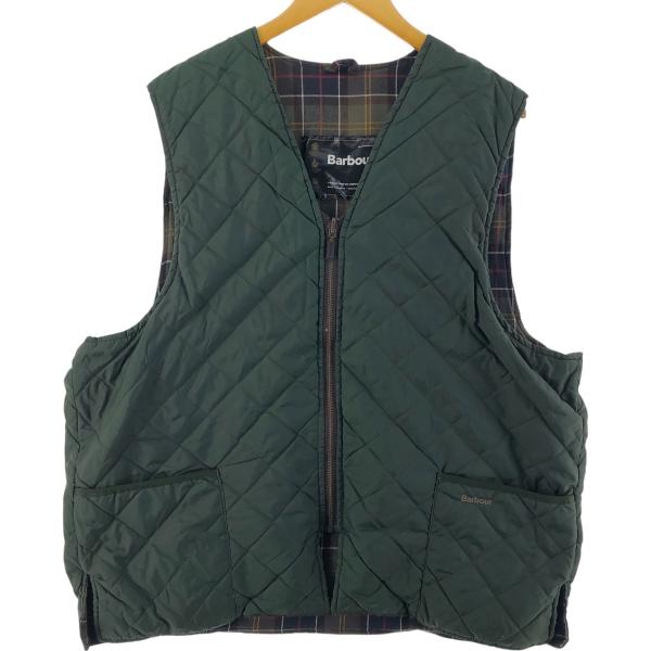 古着 00年代 バブアー Barbour 3ワラント 中綿入り キルティングベスト 英国製 C50 ...