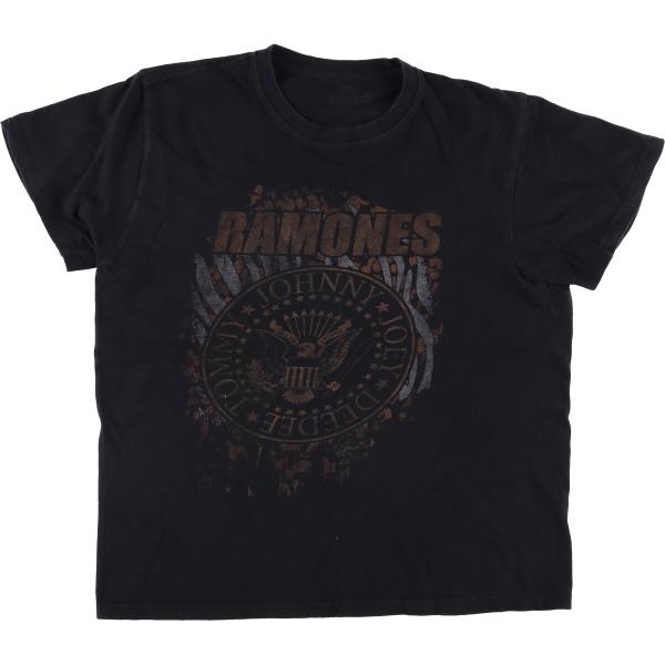 古着 RAMONES ラモーンズ バンドTシャツ バンT メンズXL相当 /eaa527616