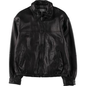 古着 90年代 TANNERY WEST レザーブルゾンタイプ メンズM相当  