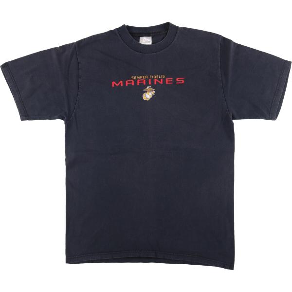 古着 THE COTTON EXCHANGE USMC ミリタリープリントTシャツ USA製 メンズ...