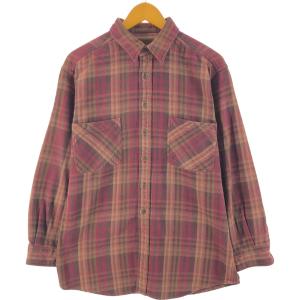 古着 90~00年代 セントジョンズベイ ST JOHN'S BAY 長袖 ヘビーネルチェックシャツ メンズL相当 /eaa532945