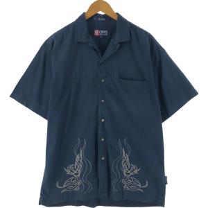 90s ラルフローレン CHAPS 熱帯魚　オープンカラーシャツ CHAPS チャップス ラルフローレン RALPH LAUREN オープンカラー