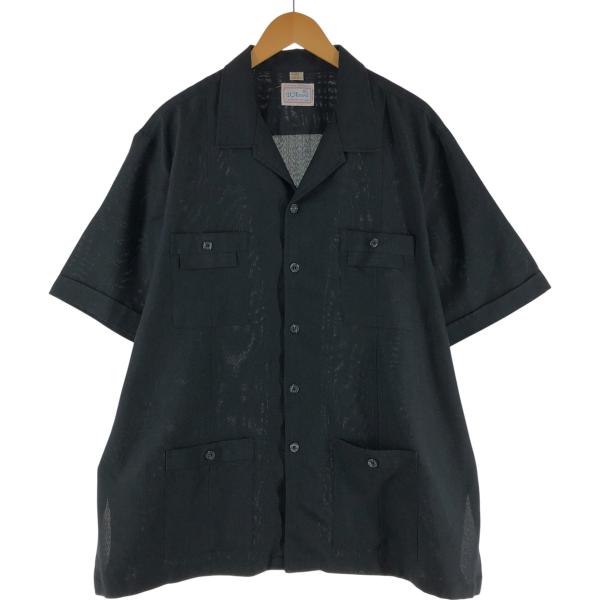 古着 ディアコード D'Acoord 半袖 オープンカラー メキシカンシャツ キューバシャツ メンズ...