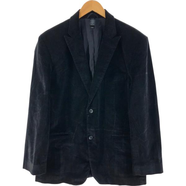 古着 リズクレイボーン Liz Claiborne ピークドラペル ヘリンボーン ベロア コットンテ...